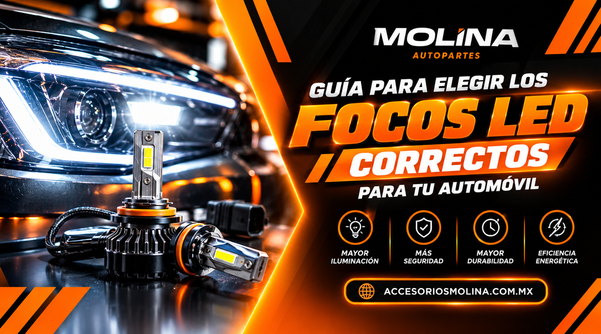 Cómo elegir focos LED para tu auto | Molina