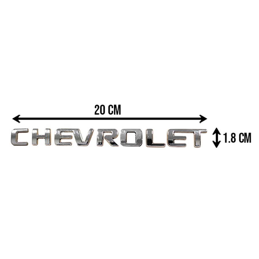 LETRAS CHEVROLET AVEO SONIC CRUZE SPARK CROMO