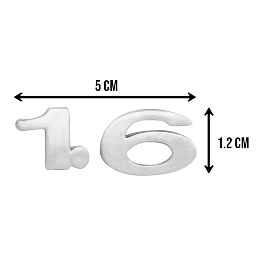 LETRAS 1.6 FIESTA CROMO