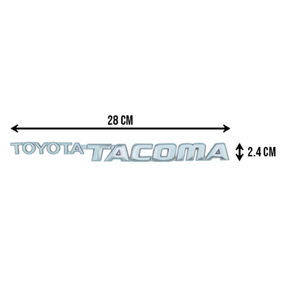 LETRAS TOYOTA TACOMA 95-05 CROMO