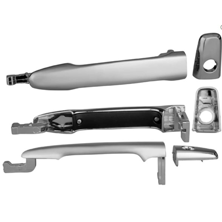 MANIJA EXTERIOR MT OUTLANDER DELANTERA 07-16/MT LANCER DELANTERA 08-16 4 PUERTAS CROMADA CON HOYO PARA LLAVE SIN HOYO PARA SENSOR PLASTICO TW IZQ