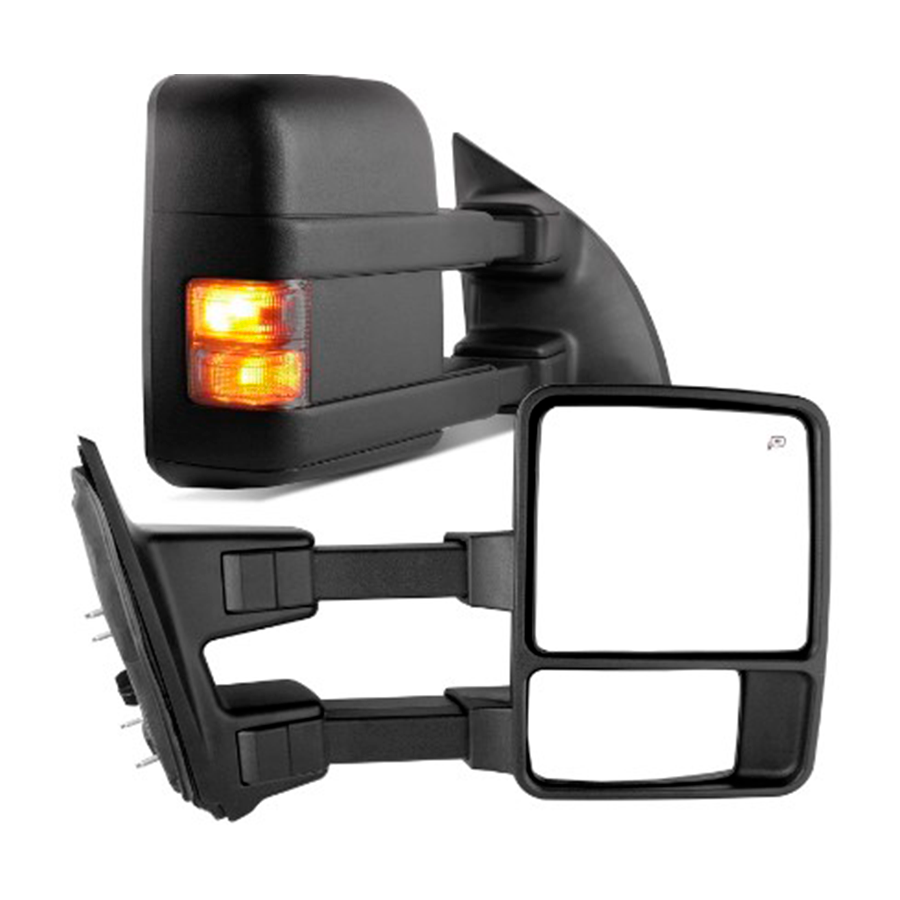 ESPEJO FD F-350 99-07 ELECTRICO C/DESENPANANTE C/DIRECCIONAL CORRUGADO LARIAT/HARLEY/KING RANCH/LIMITED/XLS/XL/EDDIE BAUER/XLT /F-250/F-350/F-450/F-550 5.4/6.0/6.8L 4 PUERTAS IZQ %DES.