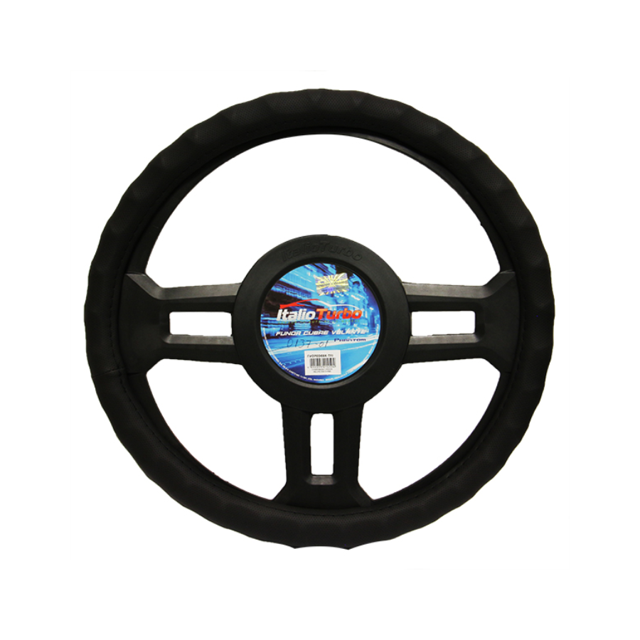 FUNDA DE VOLANTE VINIPIEL NEGRO M" 041-0137-01