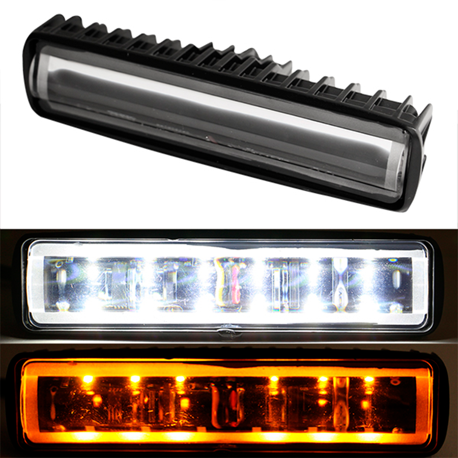 FARO NIEBLA 12 LED CON LUPA Y ESTROBO BLANCO