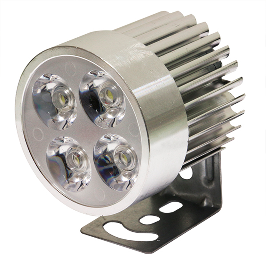 FARO NEBLINERO 4 LED CON FUNCIONES BASE PLATA