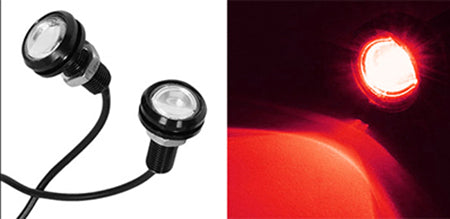 FOCO LED OJO DE AGUILA ROJO C/STROBO