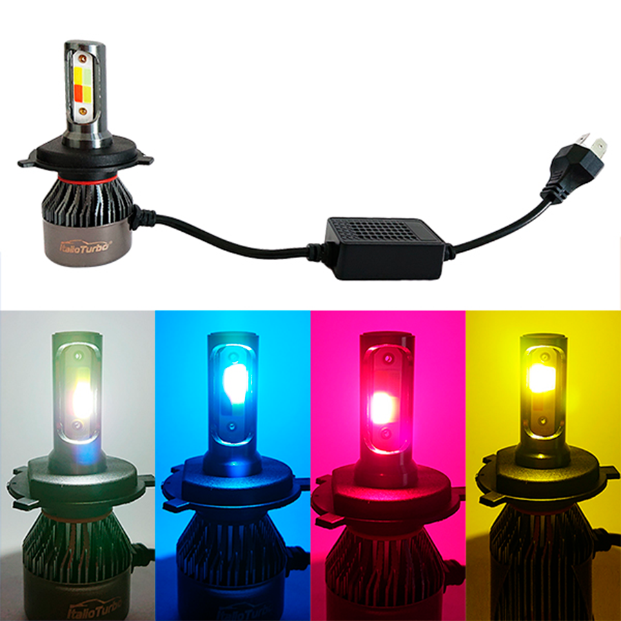 FOCO LED H4 MULTICOLOR CON ESTROBO ROYAL