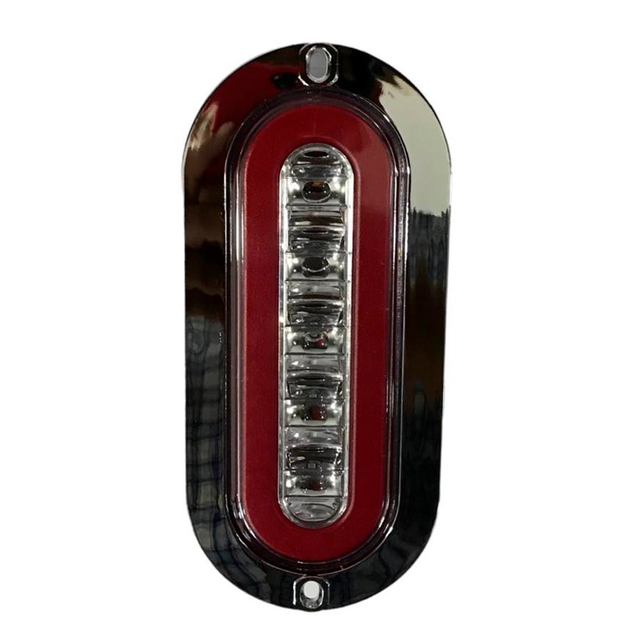 PLAFON ROJO 6" OVALADO