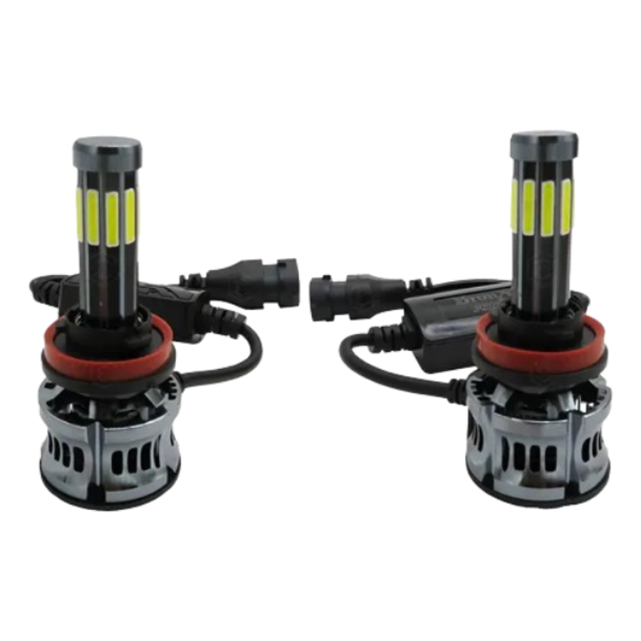 KIT FOCO LED 9006 8 CARAS 1