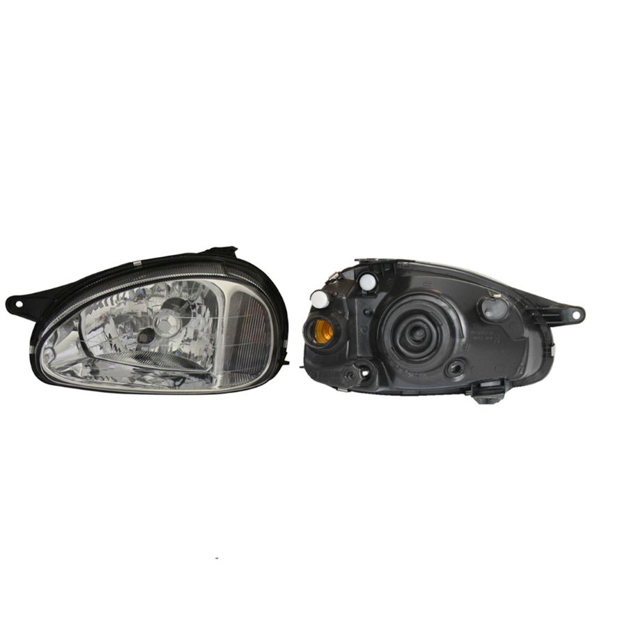 FARO CHEVY 01-03 F/CROMADO LISO VIDRIO 3-5 PTAS IZQ