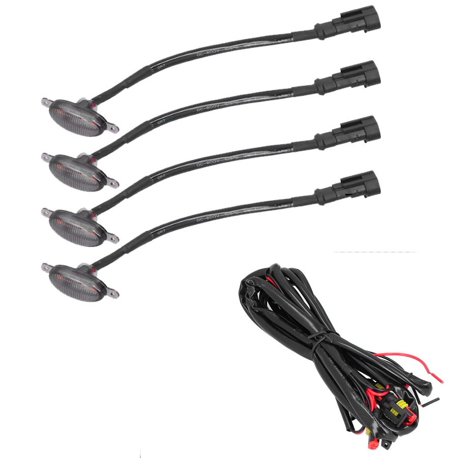 KIT 4 LED PARA PARRILLA MICA CLARA LUZ BLANCA 2" X 3/4 CON 23 16 1764 30007546