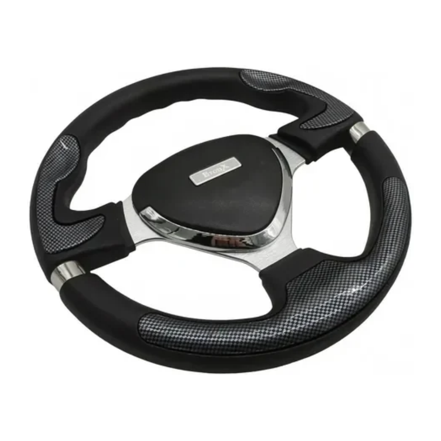 VOLANTE BRONX AUTOMOTRIZ NEGRO/FIBRA DE CARBON PZA C/10