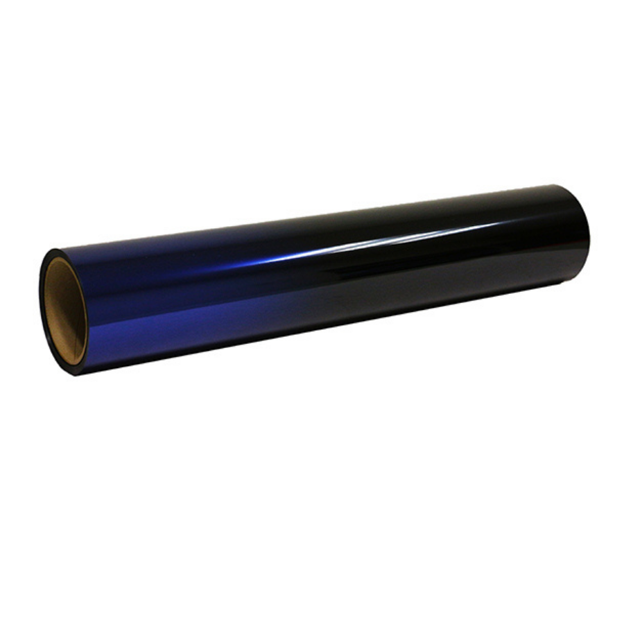 ROLLO DE PAPEL PARA POLARIZAR ANTIRRALLAS NEGRO AZUL 50CM 5%.