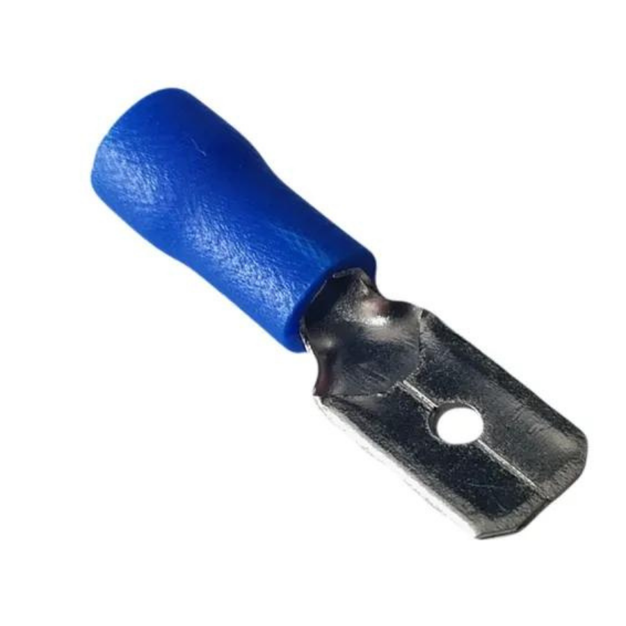 TERMINAL INSTAL MACHO ESPADA AISLAD AZUL