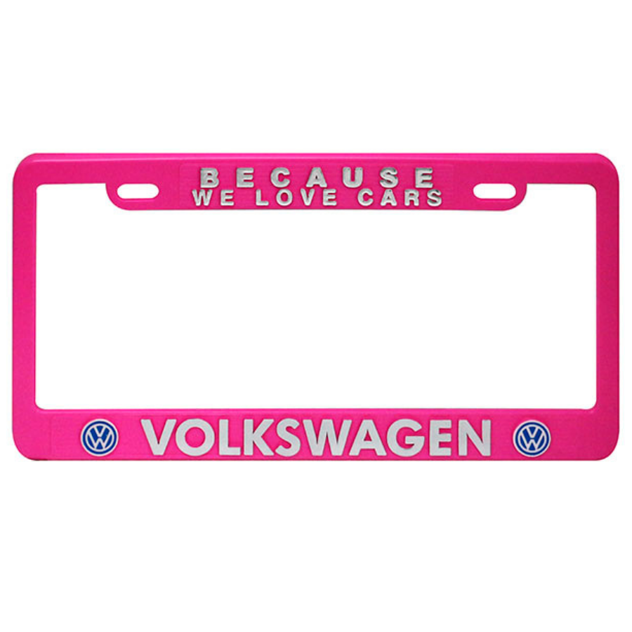 MARCO PLACA VW ROSA