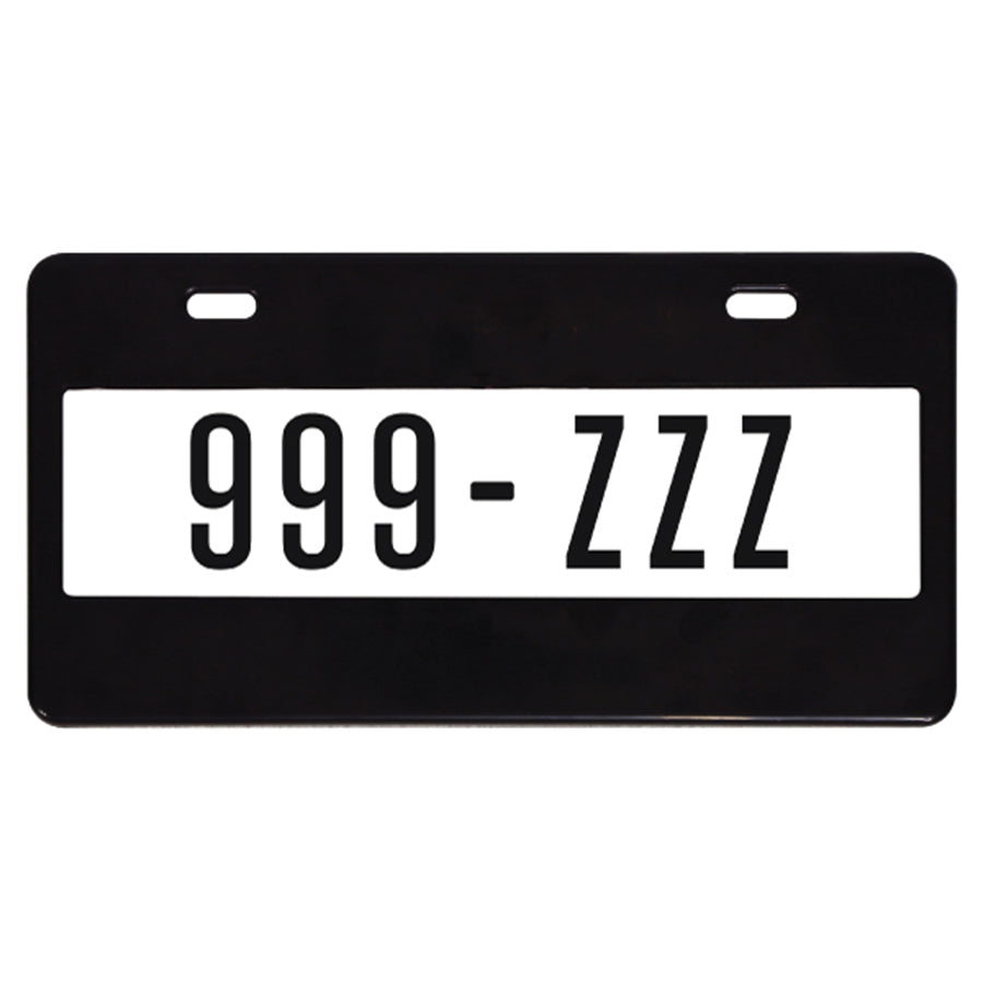 MARCO PLACA NUMERICO NEGRO