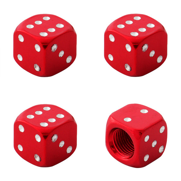 TAPON VALVULA DADO TRANSPARENTE ROJO