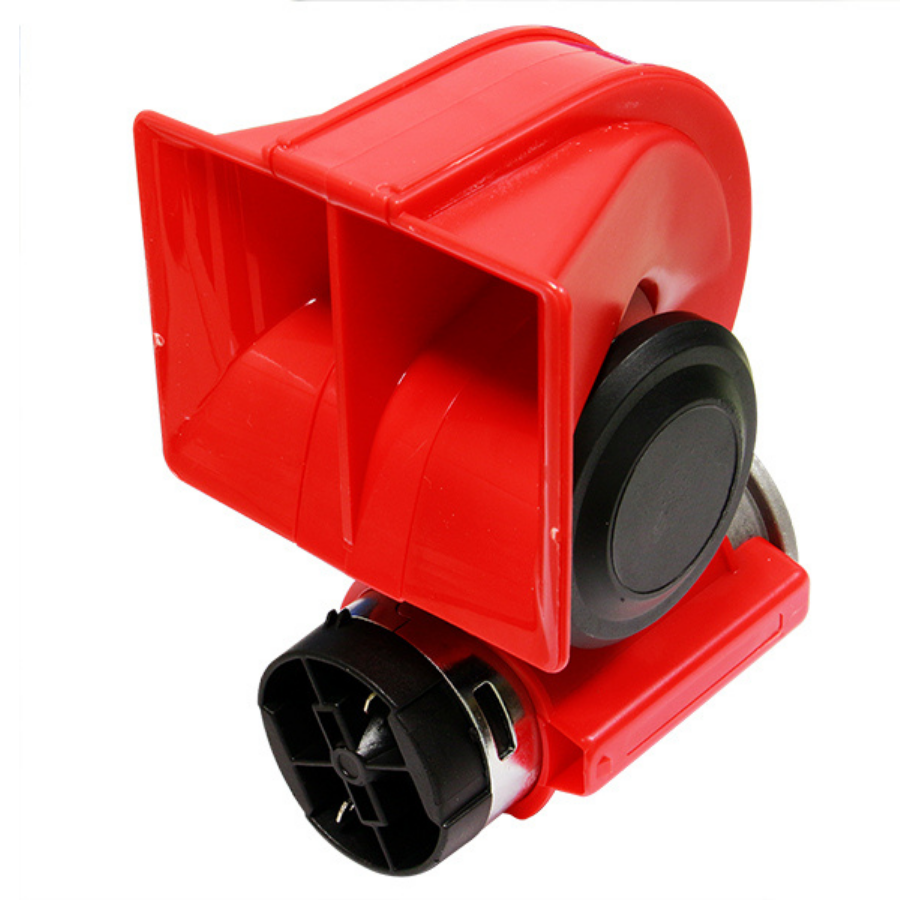 BOCINA TONO TREN ELECTRICA 12V ROJA