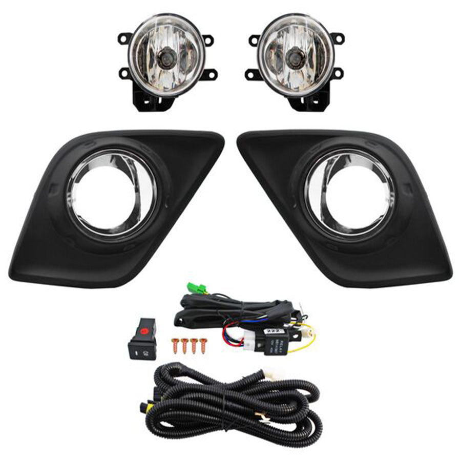 FARO NIEBLA HILUX 16 C/PARRILLA FILO INT CROM JGO