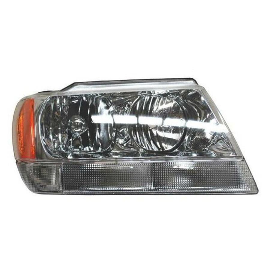 FARO GRAND CHEROKEE 99-04 FONDO CROMADO CUARTO BCO TYC DER