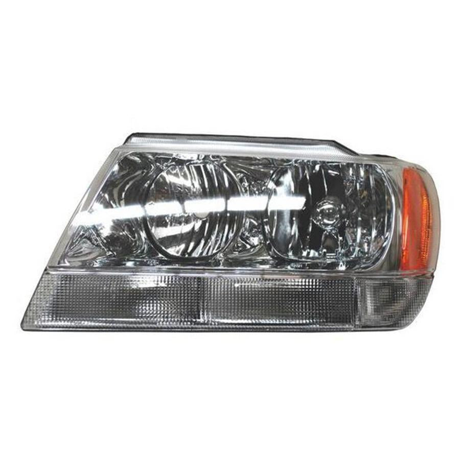 FARO GRAND CHEROKEE 99-04 FONDO CROMADO CUARTO BCO TYC IZQ