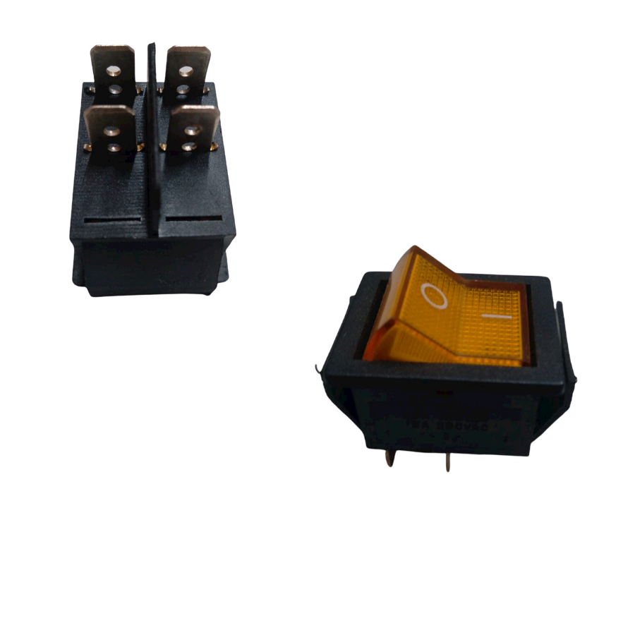 SWITCH TECLA 1 PASO NARANJA S-4