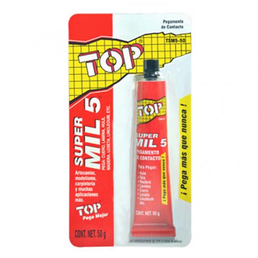 PEGAMENTO CONTACTO TUBO 50G CUERO LAMINA HULE