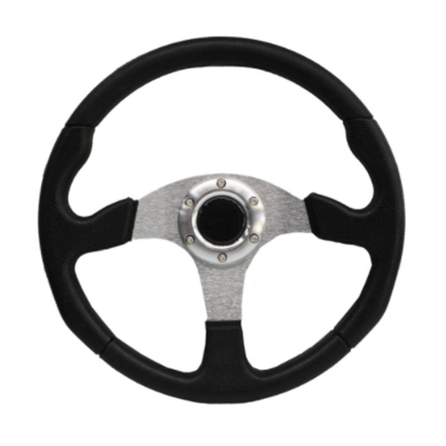 VOLANTE DEPORTIVO GRIS 320MM REDONDO