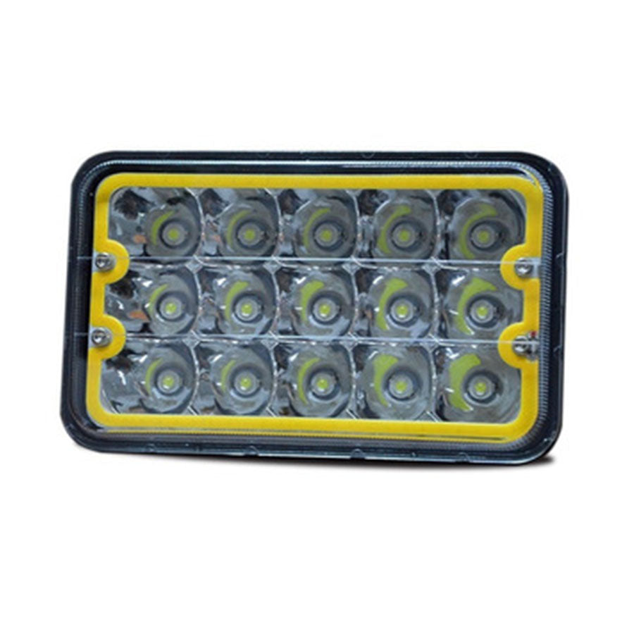 UNIDAD CUADRADA CHICA 15 LED ARO ANGEL BLANCO