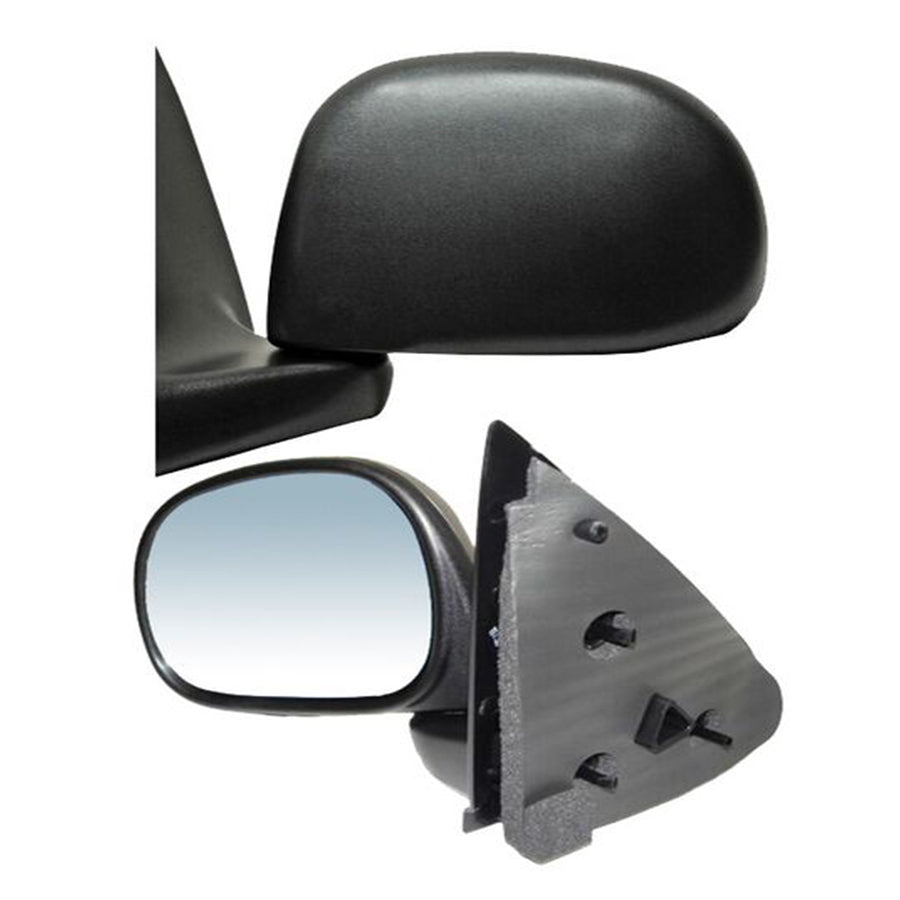 ESPEJO FORD PU 97-04 XL/ F150/ 250 04-09 S/CONT NEGRO RECTAN IZQ ELFPU97L