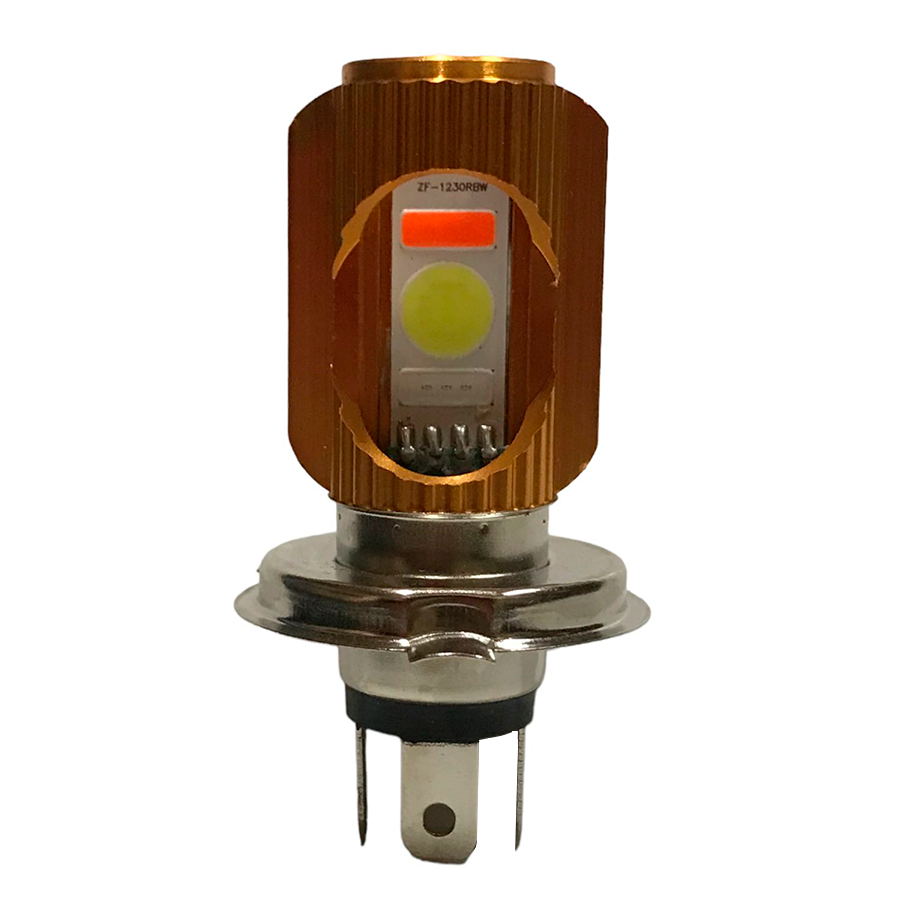 FOCO LED P/MOTO H4 ORO ESTROBO DC 10-95V 18W