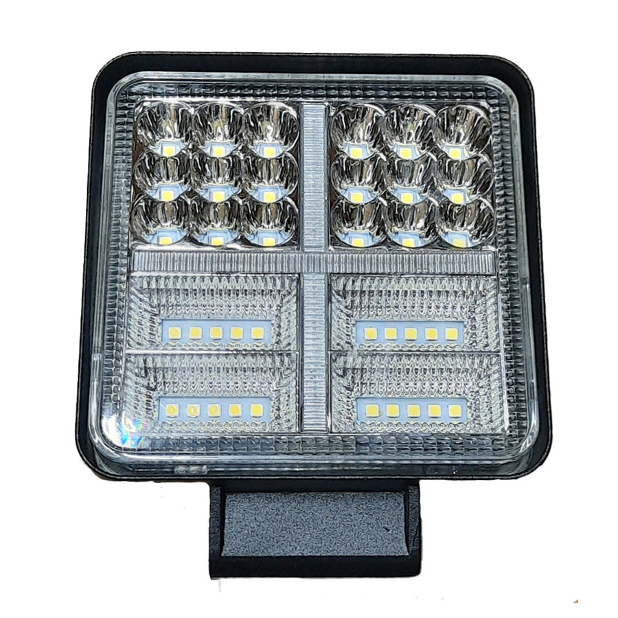 LUZ LED DE TRABAJO CUADRADOS ROJO 28MM