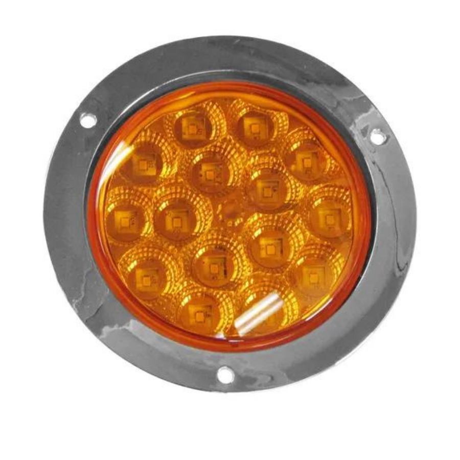 PLAFON 4" 15 LED AMBAR BAJA/ESTROBO