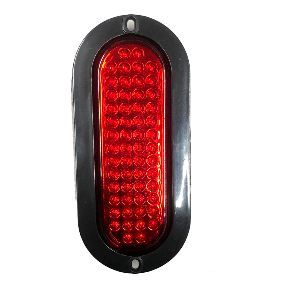 PLAFON 6" 56 LED ROJO BAJA/STROBO