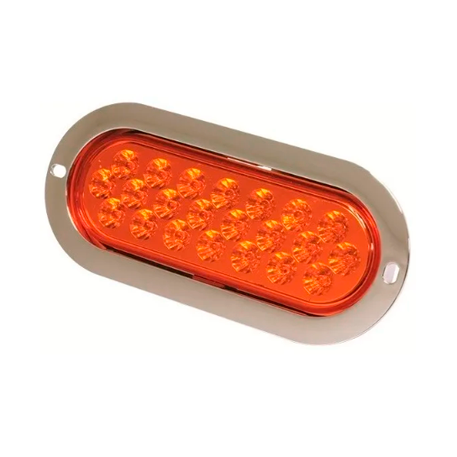 PLAFON 25 LED AMBAR FIJO/ESTROBO B/METAL