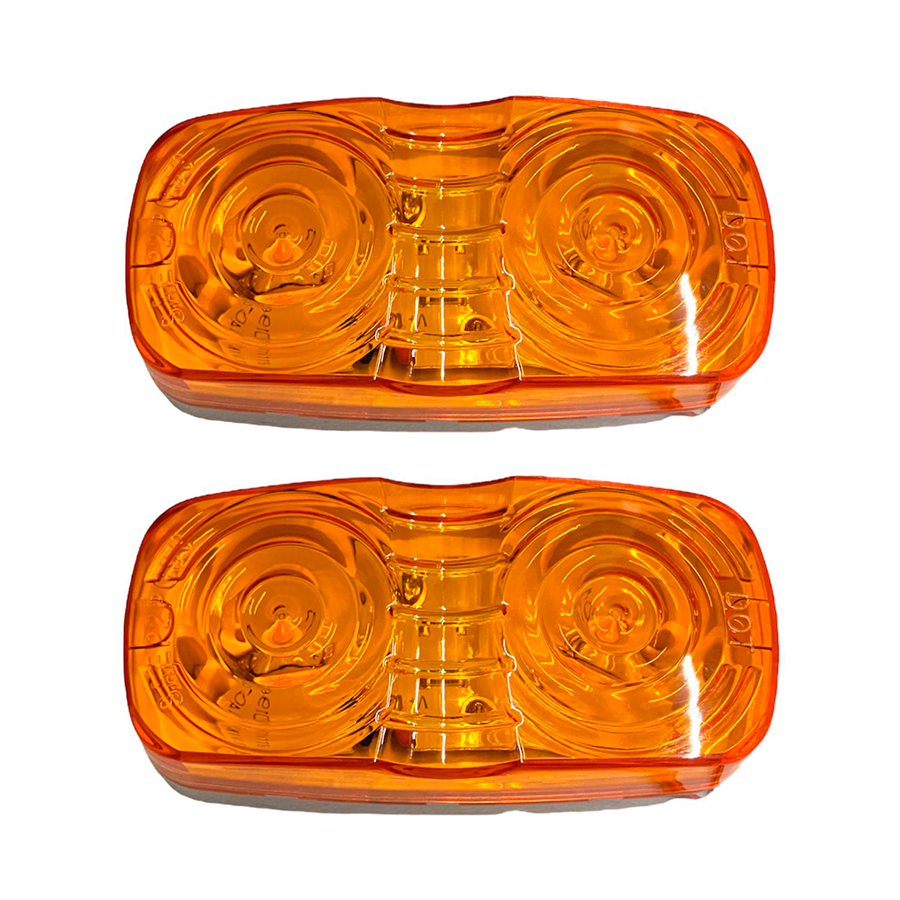 PLAFON LATERAL AMBAR RECTANGULAR FOCO