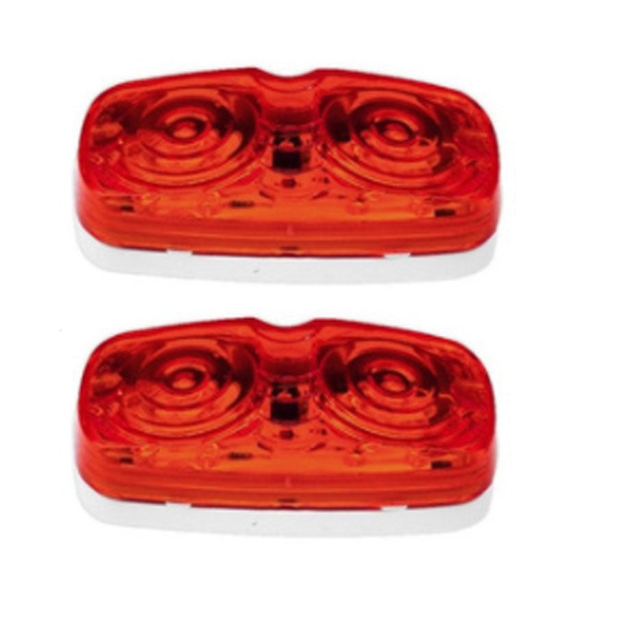 PLAFON LATERAL ROJO (PAR) RECTANGULAR FOCO 2P