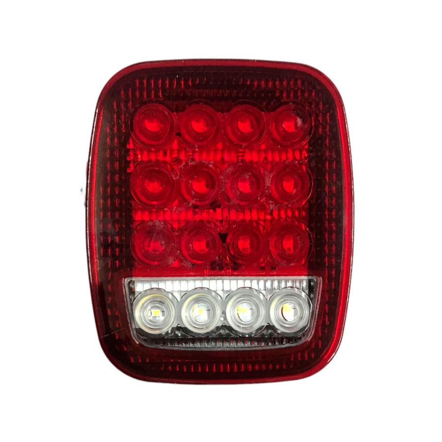 CALAVERA TIPO JEEP 16 LED FIJO/STROBO