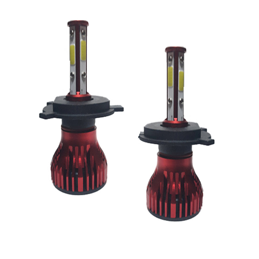 KIT FOCO LED H4 H/L 4 CARAS 6000K