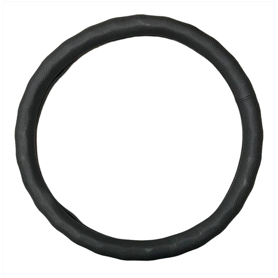 FUNDA DE VOLANTE BRONX PIEL LINEA PLUS NEGRA MEDIANA