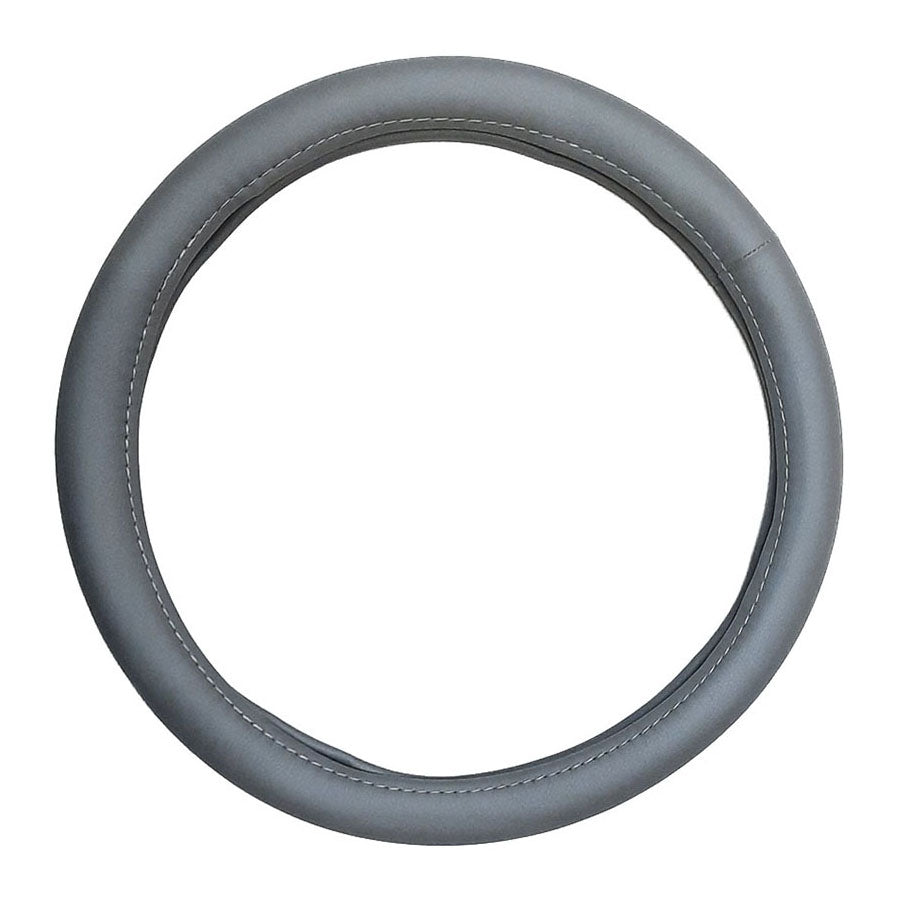 FUNDA DE VOLANTE MEDIANA BRONX EN PIEL LINEA PLUS GRIS