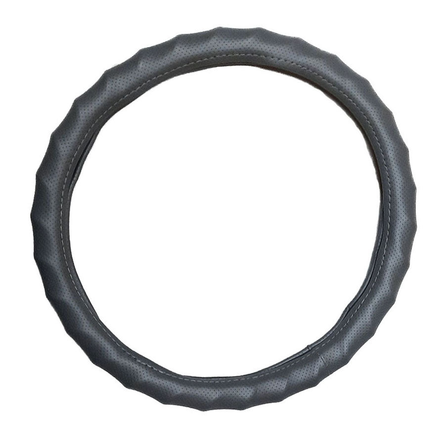 FUNDA VOLANTE EN PIEL LINEA PLUS GRIS MEDIANA