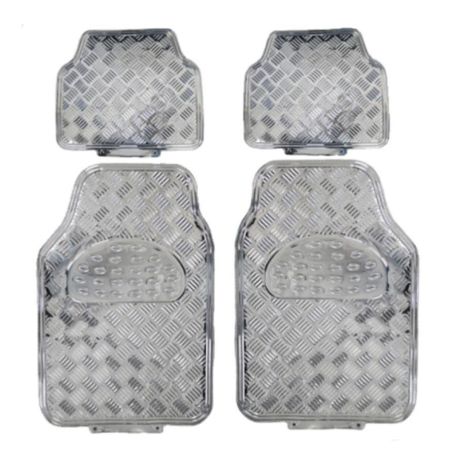 TAPETE RACINGTEC 4 PZAS METALIZADO CROMADO