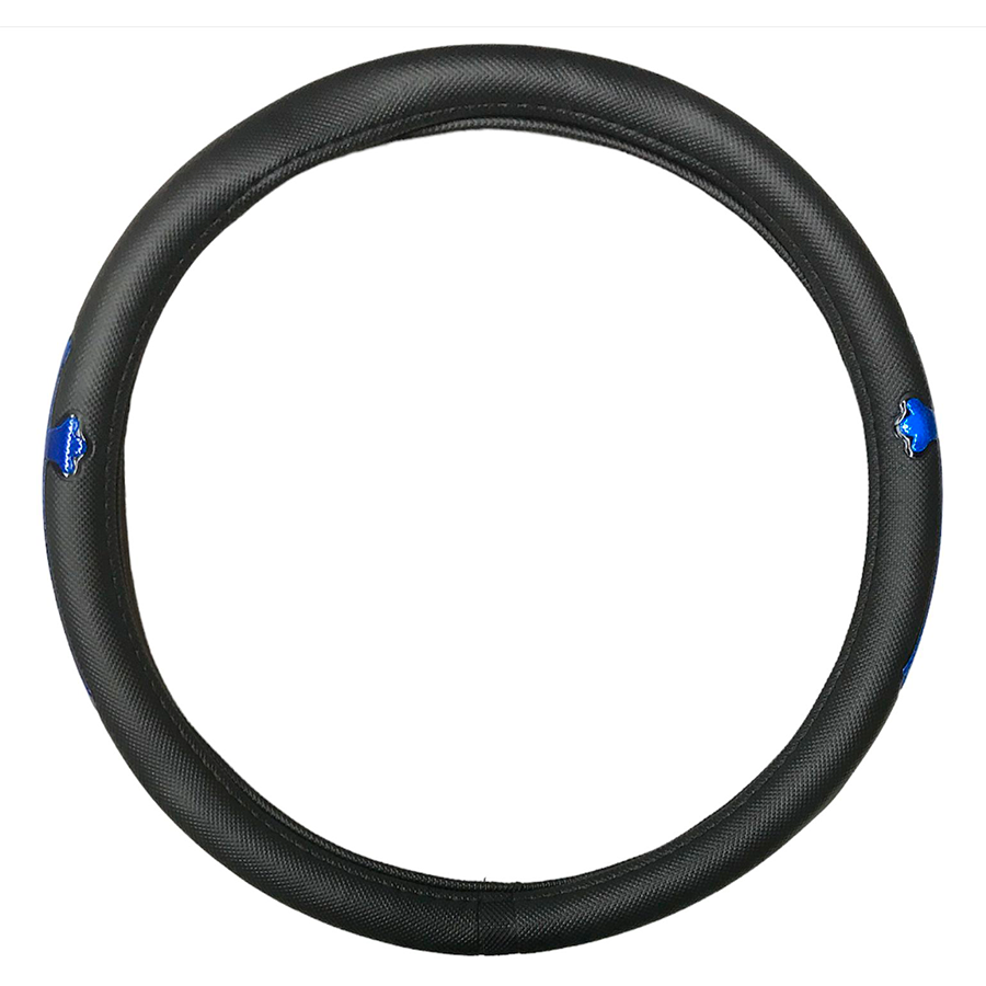 FUNDA DE VOLANTE NEGRA C/REFL AZUL