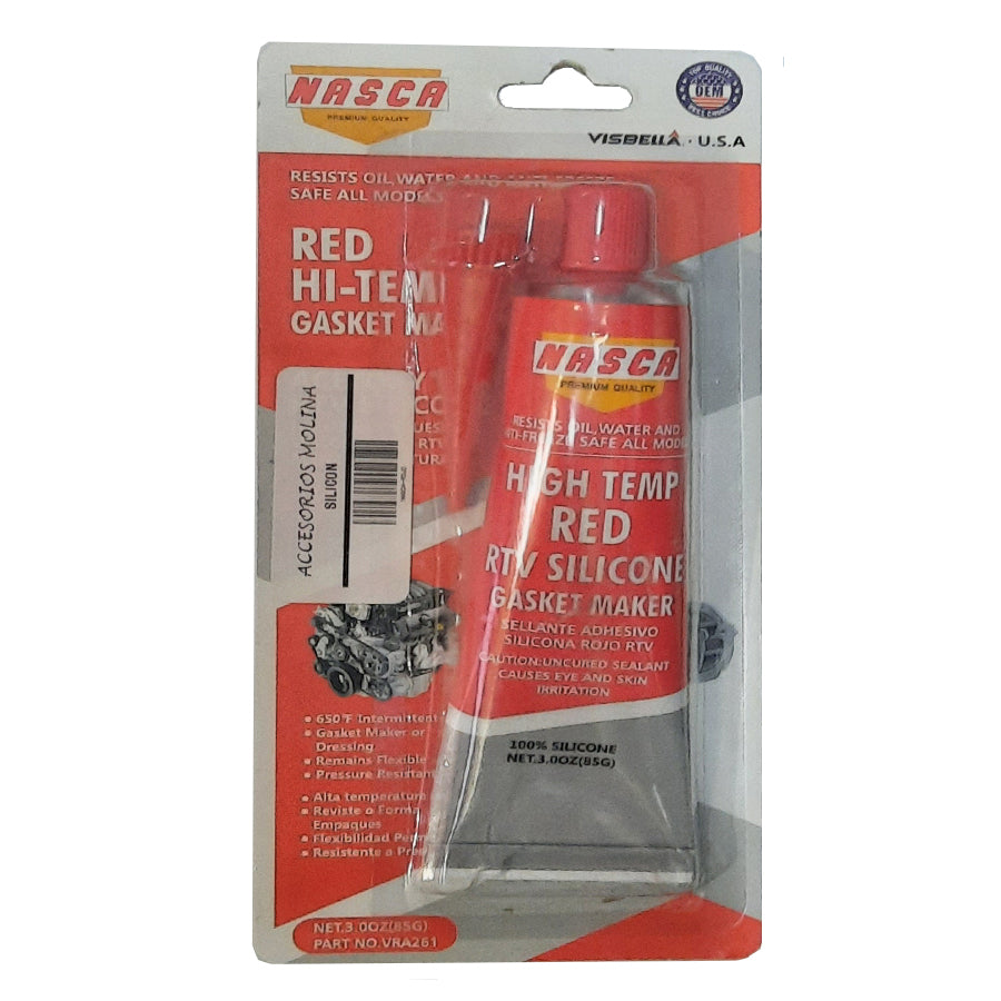 SILICON ROJO NASCA BLISTER 85G-AG