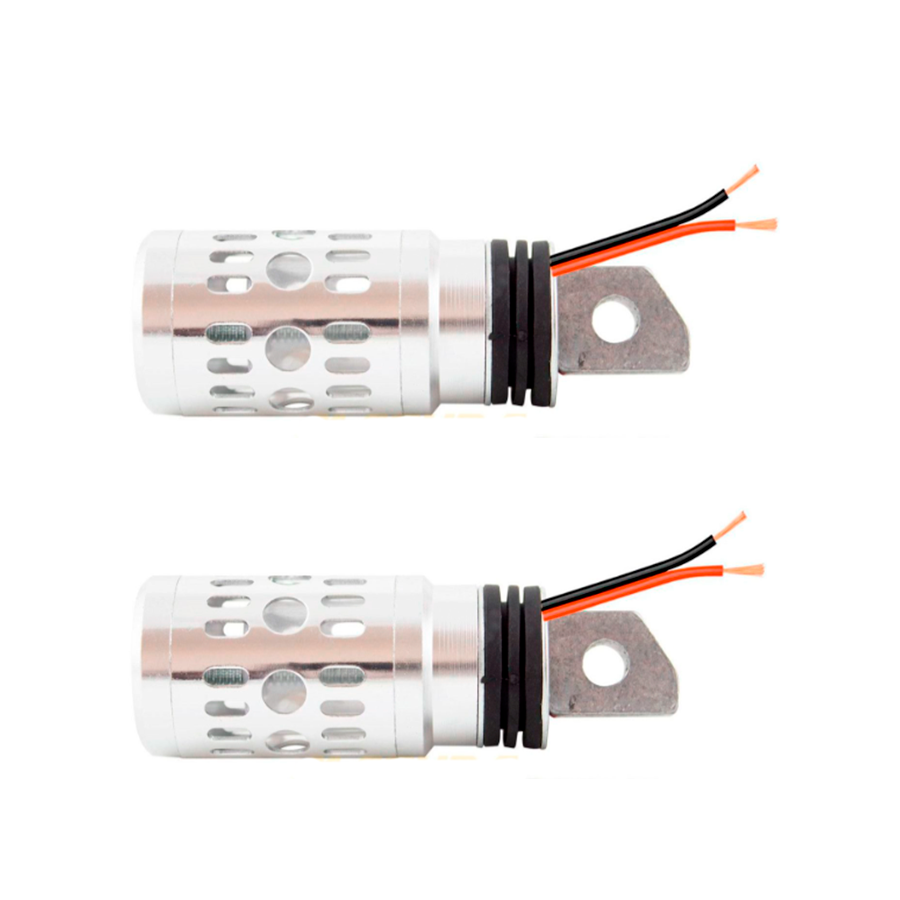 POSAPIE ALUMINIO C/LUZ PLATA