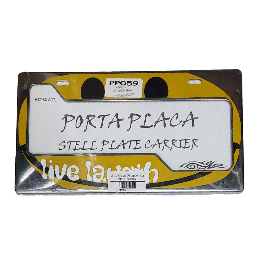 PORTA PLACAS LAUGTH PP059