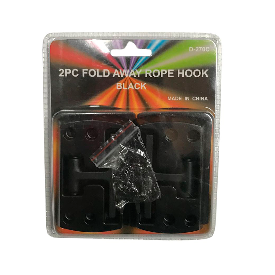 GANCHO PARA LONA ABATIBLE OCULTO NEGRO