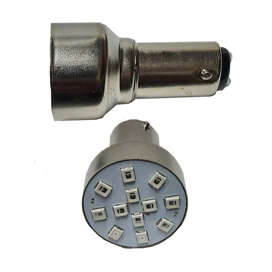 FOCO 12 LED 1176 ROJO JGO