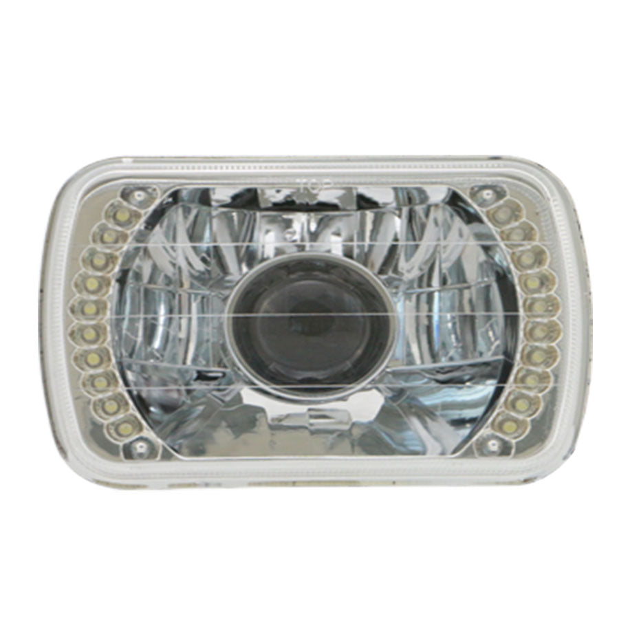 UNIDAD CUADRADA DIAM C/LUPA 7 LED BCO